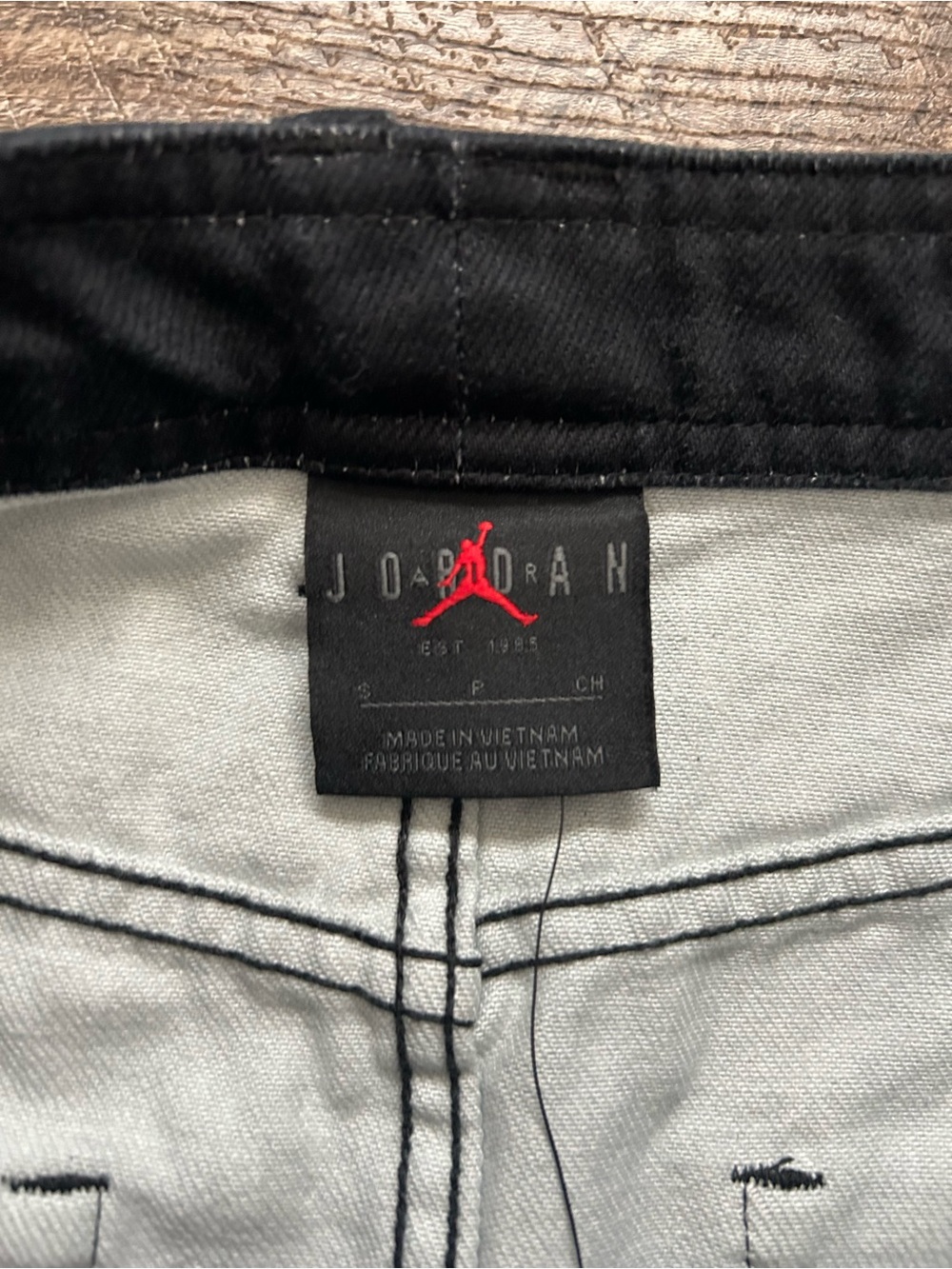 Air Jordan Printed Skirt/ Maxi/ Black Denim/ Size S/ Front Buttons/ Standard Fit - Picture 3 of 10